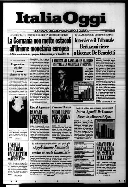 Italia oggi : quotidiano di economia finanza e politica